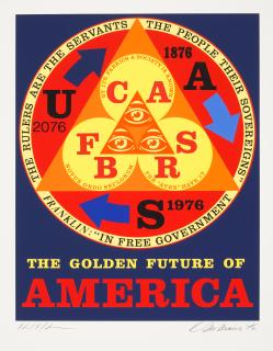 Robert Indiana - The Golden Future of America, from An American Portrait