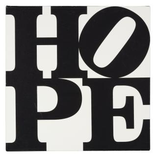 Robert Indiana - White And Black Hope, 2008