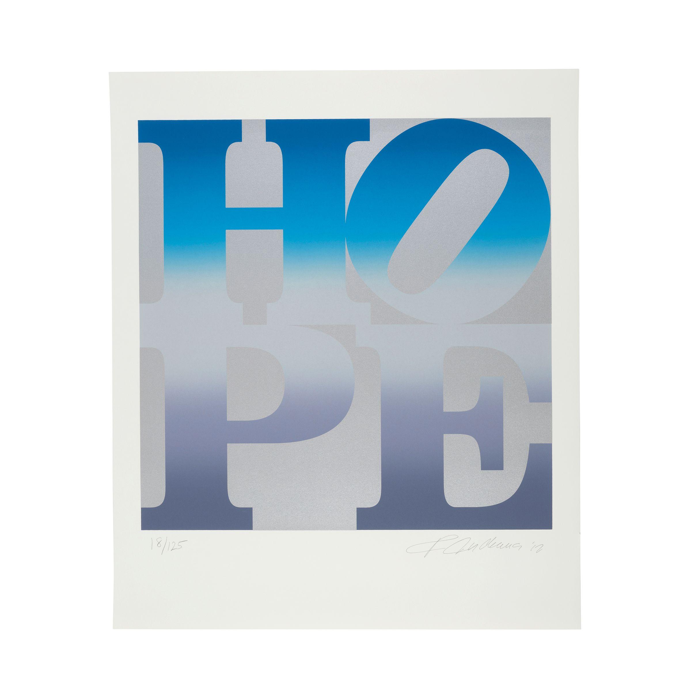 Robert Indiana - Winter, from Seasons of Hope (Silver)