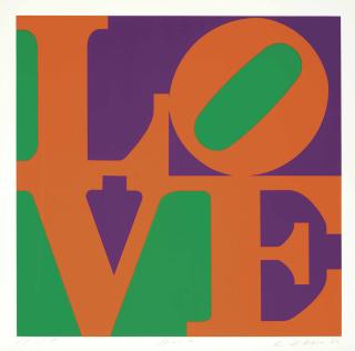 Robert Indiana - Zinnia, From A Garden Of Love