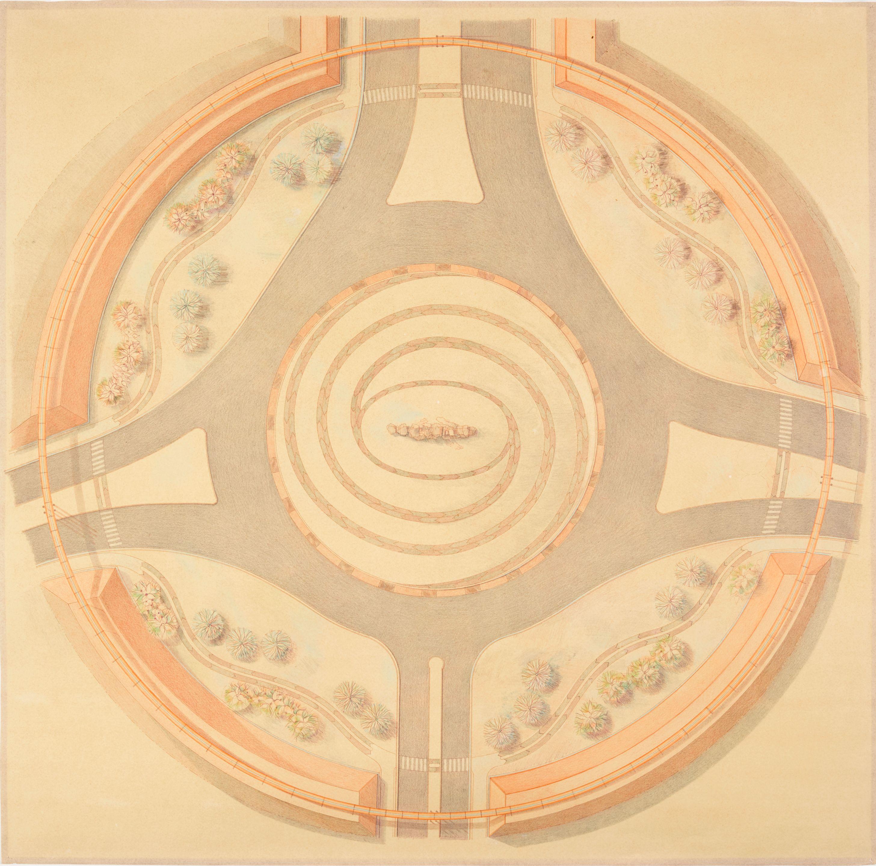 Robert Irwin - South Roundabout, Proposed 1992 (project pending), Las Vegas, 1992