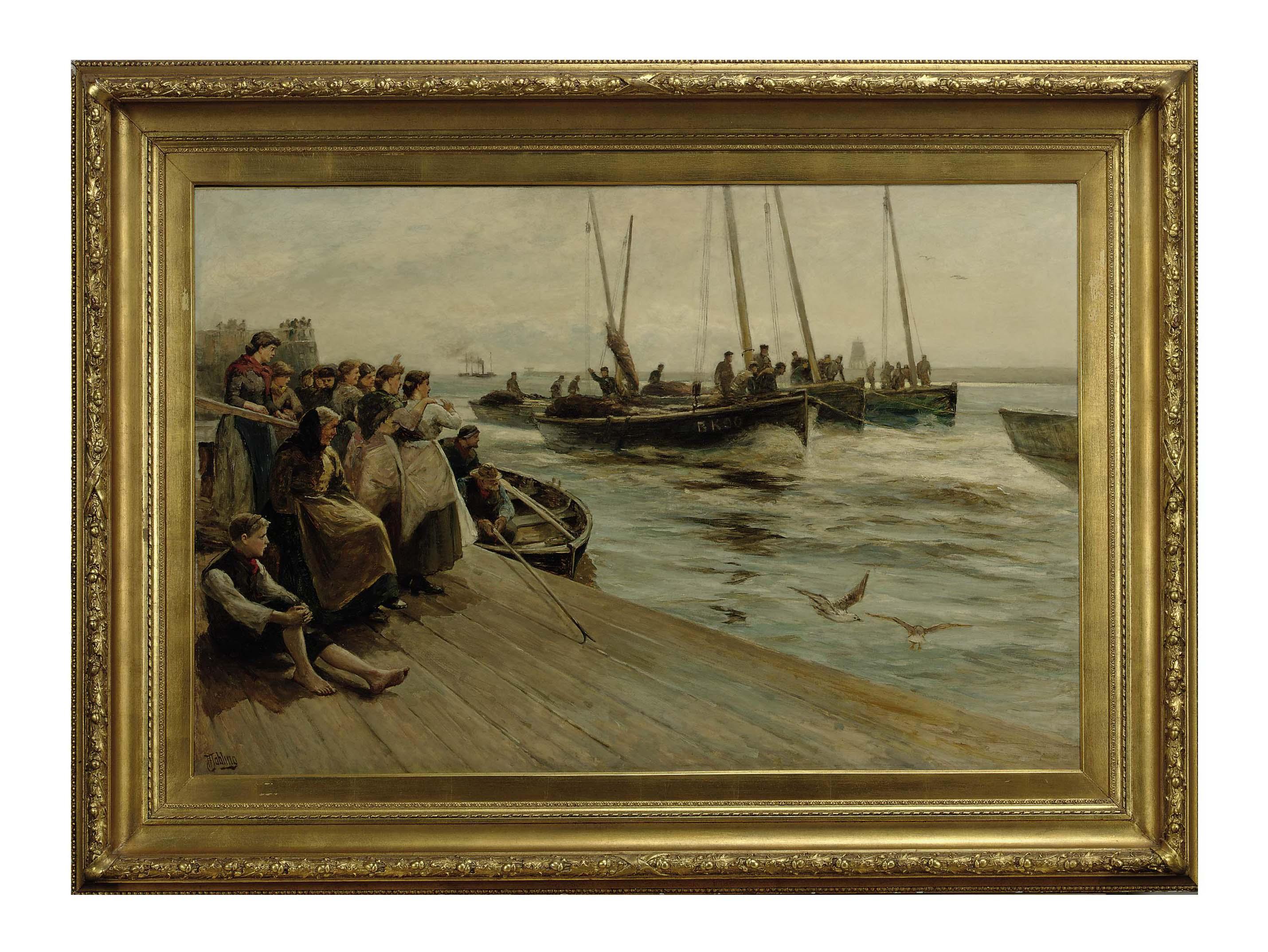 Robert Jobling - The return of the fishing fleet on the Tyne