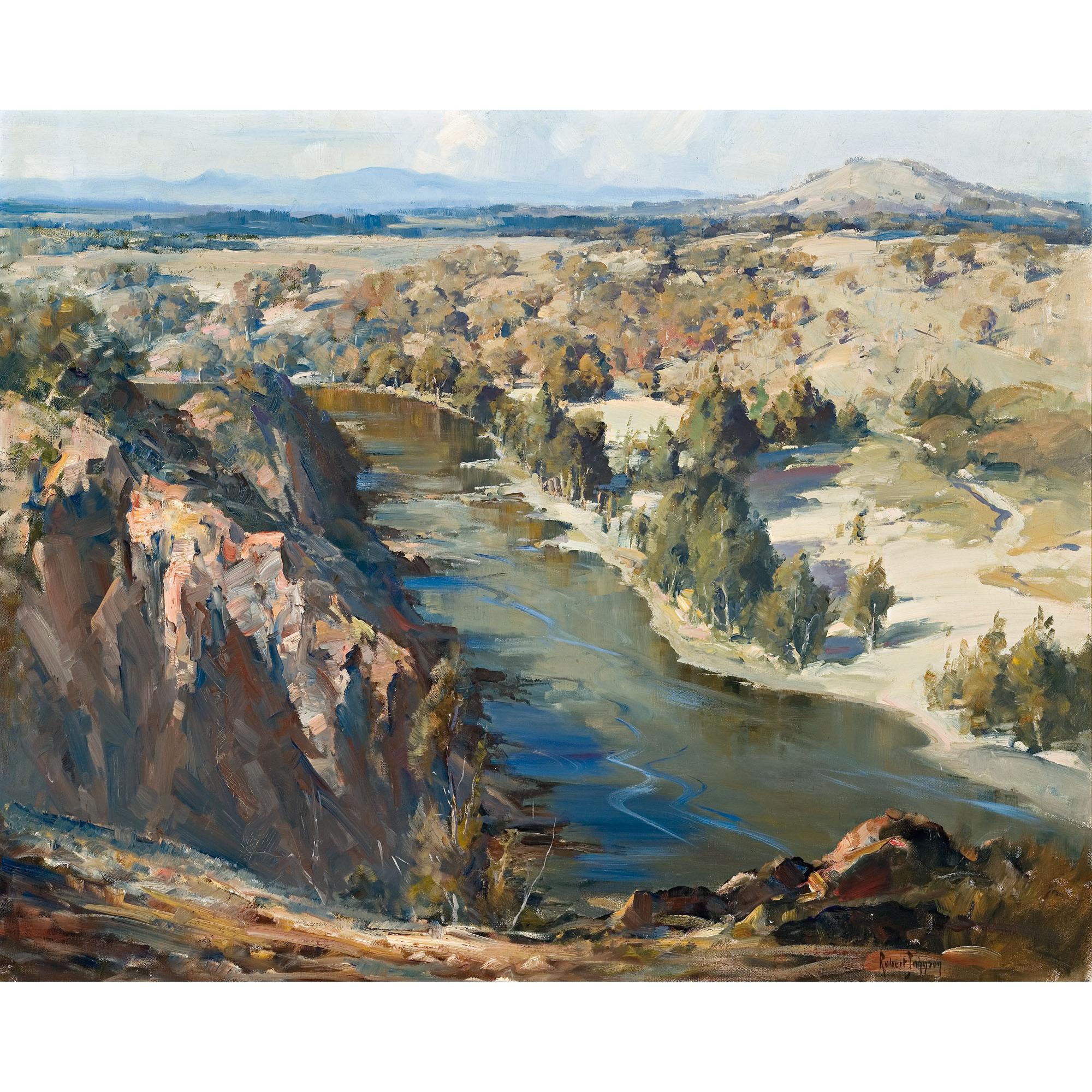 Robert Johnson - Australian The Murrumbidgee Near Canberra