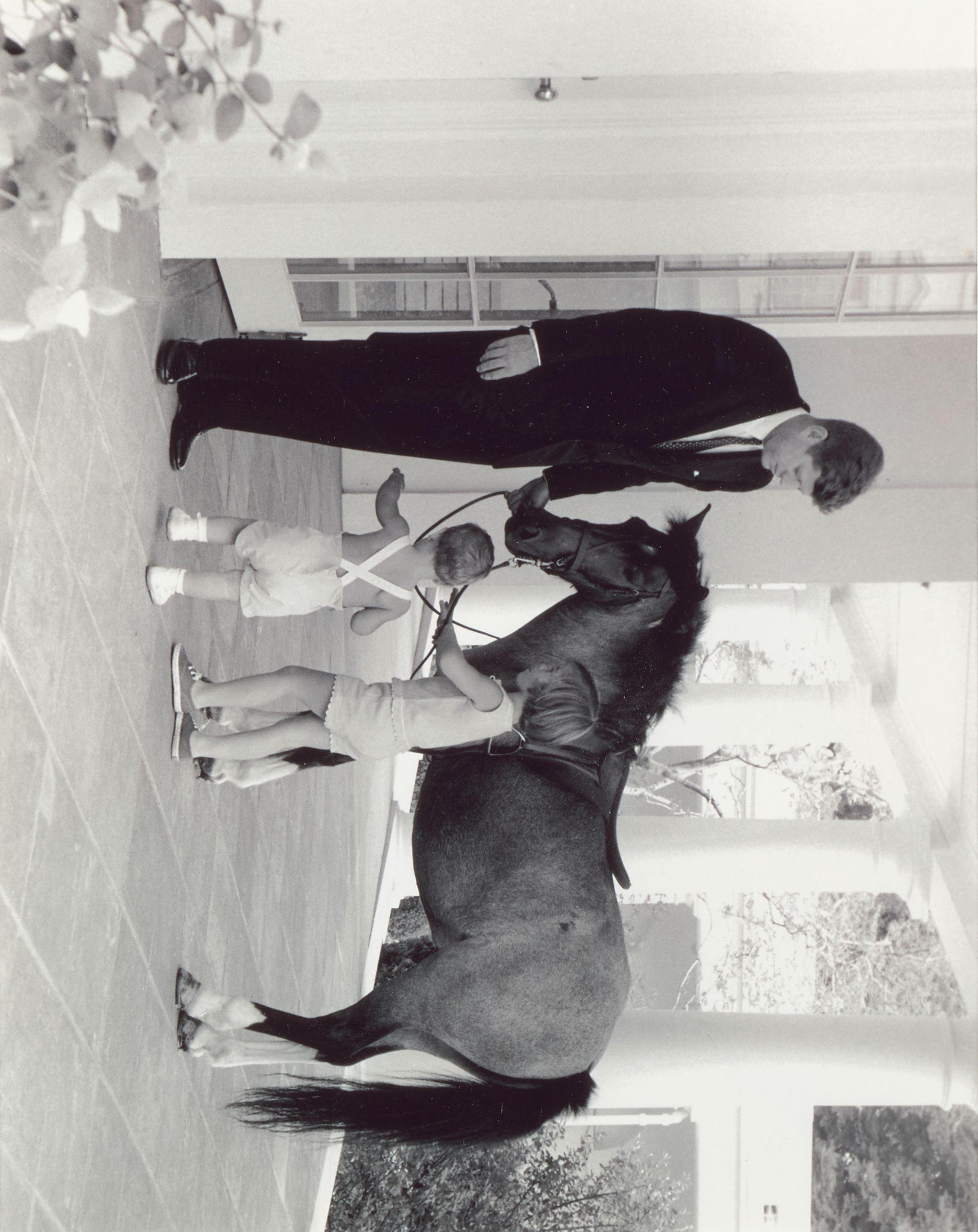 Robert Knudsen - President John F. Kennedy with his Children and Macaroni the Pony, White House, West Wing Colonnade