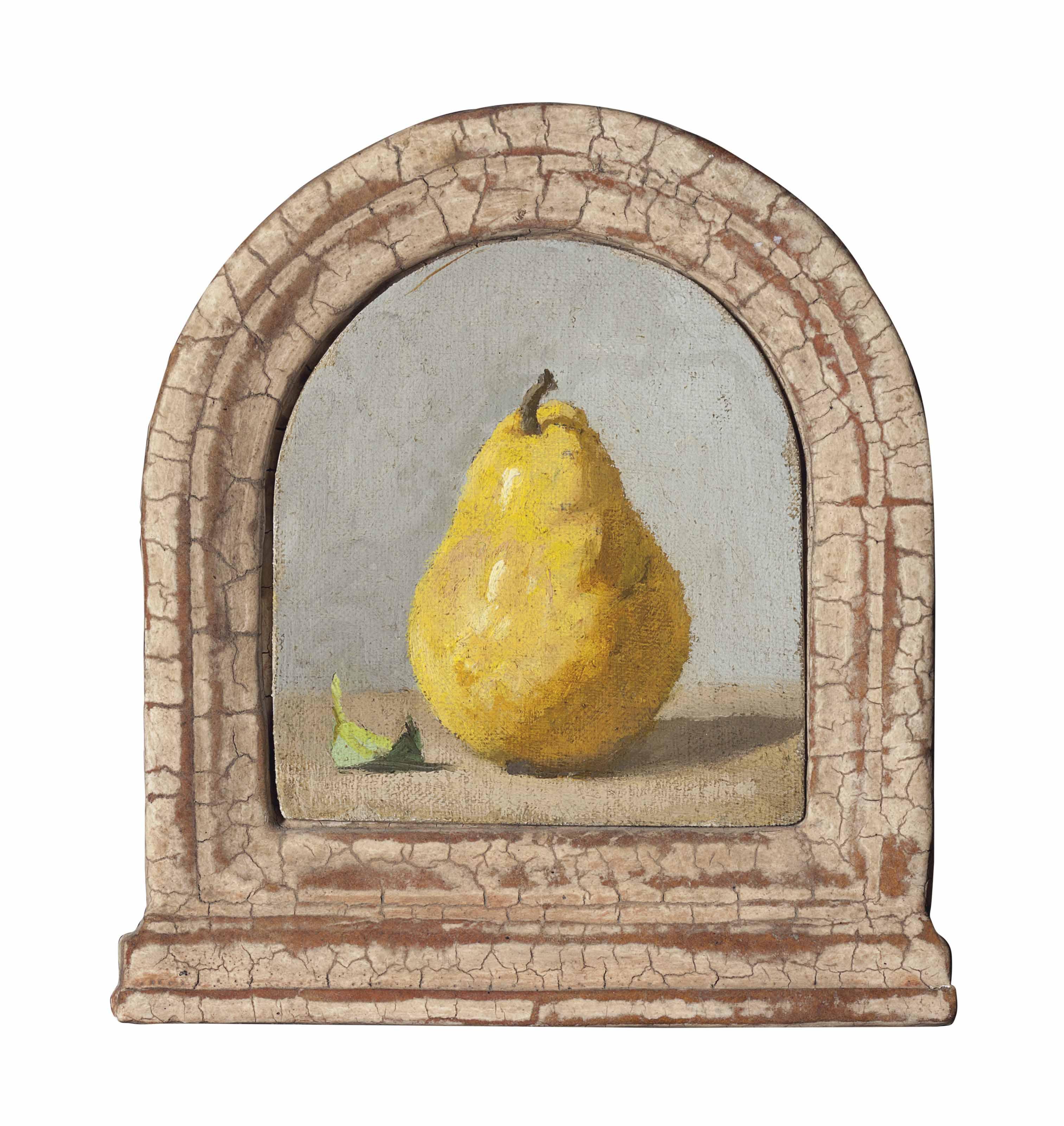 Robert Kulicke - Single Yellow Pear and Leaf