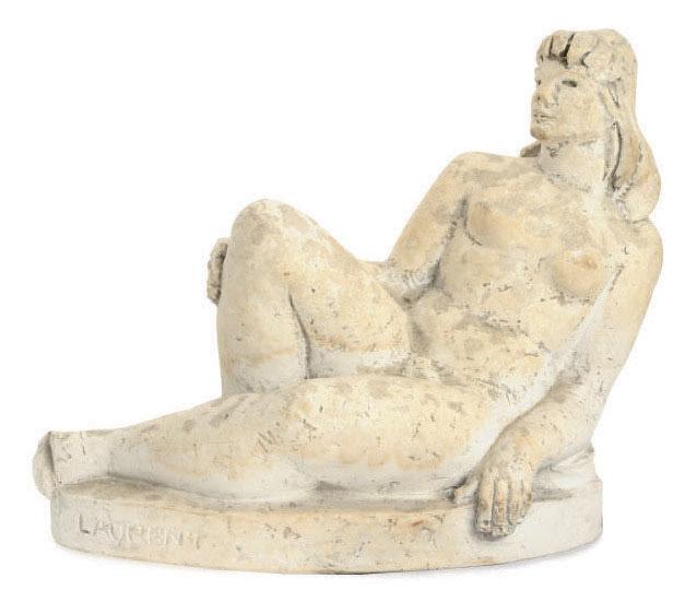 Robert Laurent - Reclining female nude