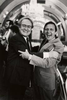 Robert Lebeck - Johannes Rau und Gerhard Schröder in Hannover