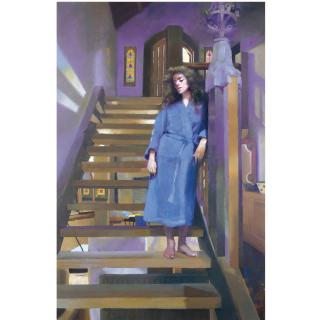 Robert Lenkiewicz - Anna On The Staircase In The House - Priory Rd - Lower Compton