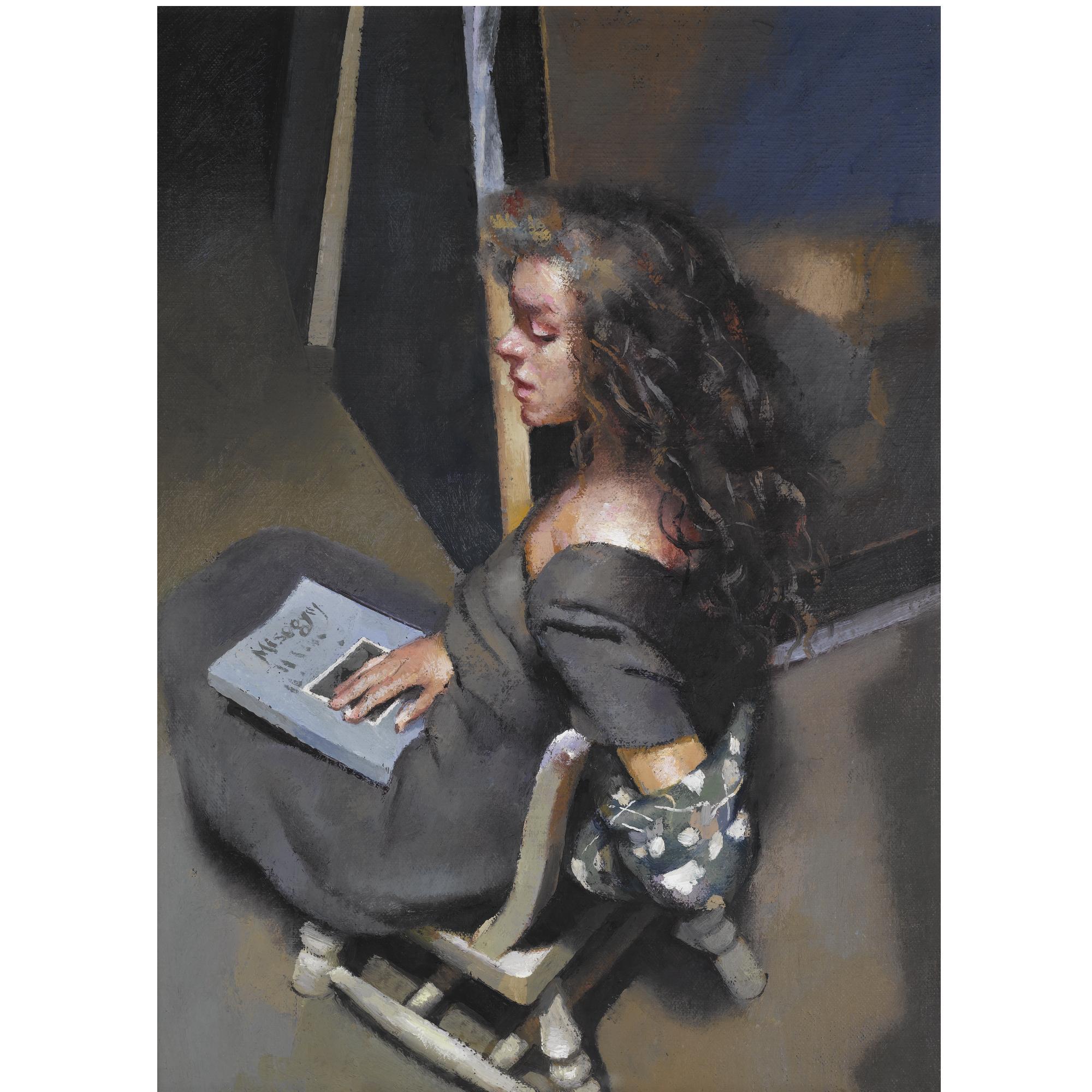 Robert Lenkiewicz - Anna With Book In The Main Studio