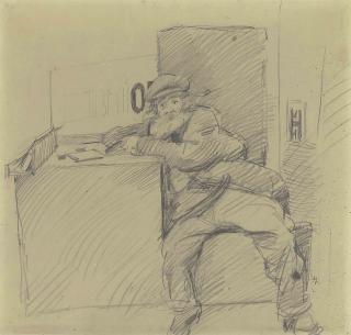 Robert Lenkiewicz - Diogenes; and Harry and Diogenes Asleep in the Cowboys Holiday Inn