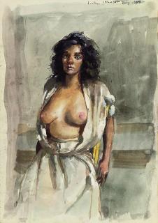 Robert Lenkiewicz - Nude model