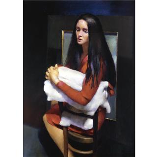 Robert Lenkiewicz - Study / Ione - In Red