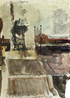 Robert Lenkiewicz - The bedroom; and Girl in a red corset