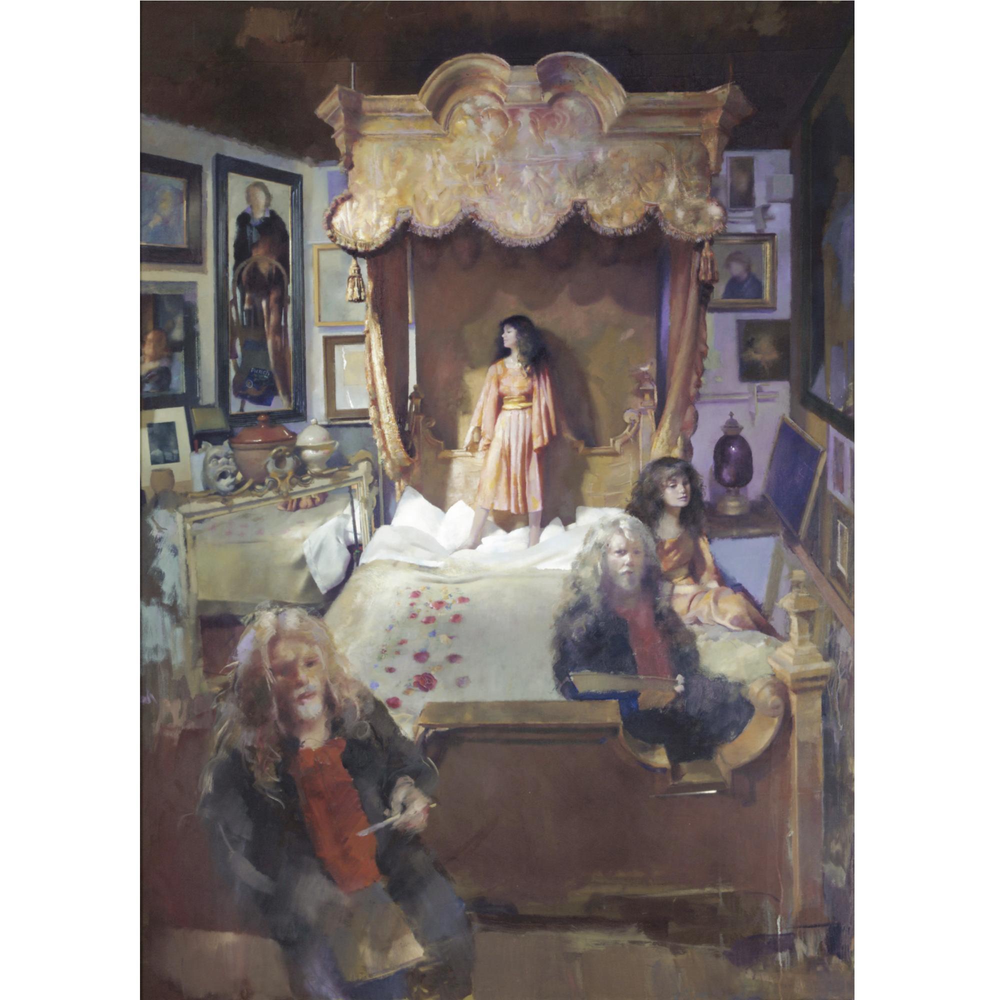 Robert Lenkiewicz - The Painter With Karen On The Studio Bed