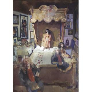 Robert Lenkiewicz - The Painter With Karen On The Studio Bed