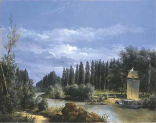 Robert-Léopold Leprince - Vue du Parc du Château de Neuilly