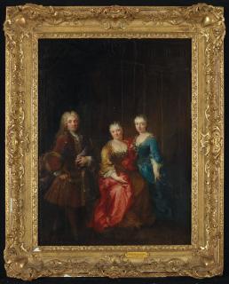 Robert Levrac-Tournières - Une famille dans un intérieur