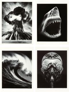 Robert Longo - Russian bomb/Semipalatinsk; Spanish blood/Lion\'s gate; Ohne Titel (Shark 5); Ohne Titel (Ulysses)