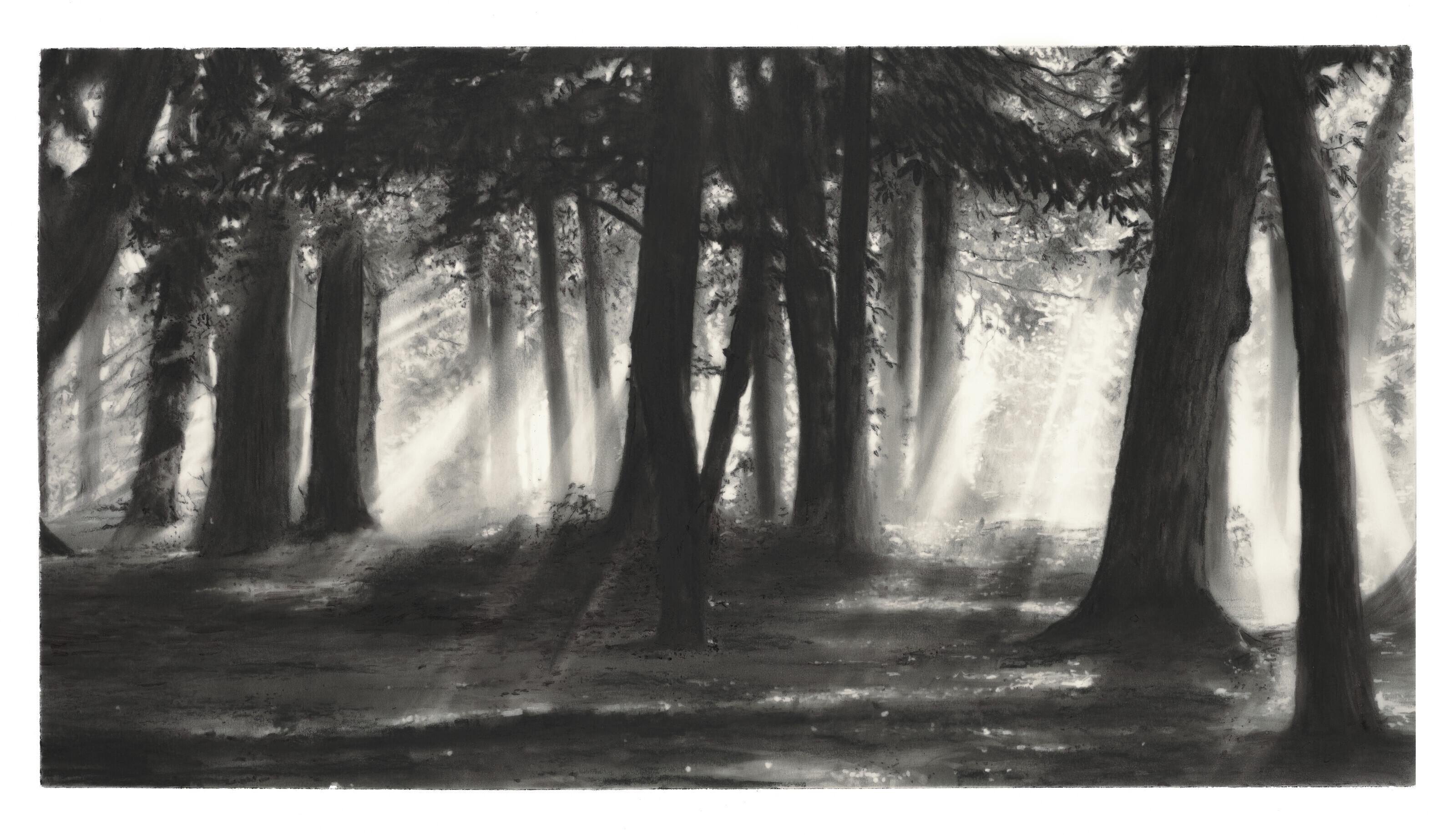 Robert Longo - Study for Golden Forest