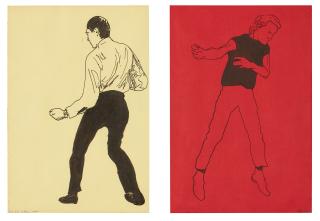 Robert Longo - Study For Jet Boys (Diptych), 1976