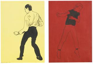 Robert Longo - Study For Jet Boys (Diptych)