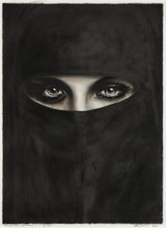 Robert Longo - Study For Vanessa In A Burka