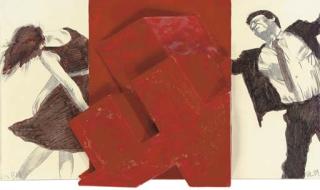 Robert Longo - Triptych (Maquette)