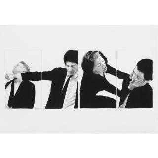 Robert Longo - Two Struggles, Four Figures