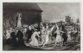 Robert Longo - Untitled (After Goya, A Procession of the Flagellants, 1812-1819)