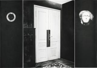 Robert Longo - Untitled (Triptych- Peephole, Consulting Room Door, Head From Shelf 1938)