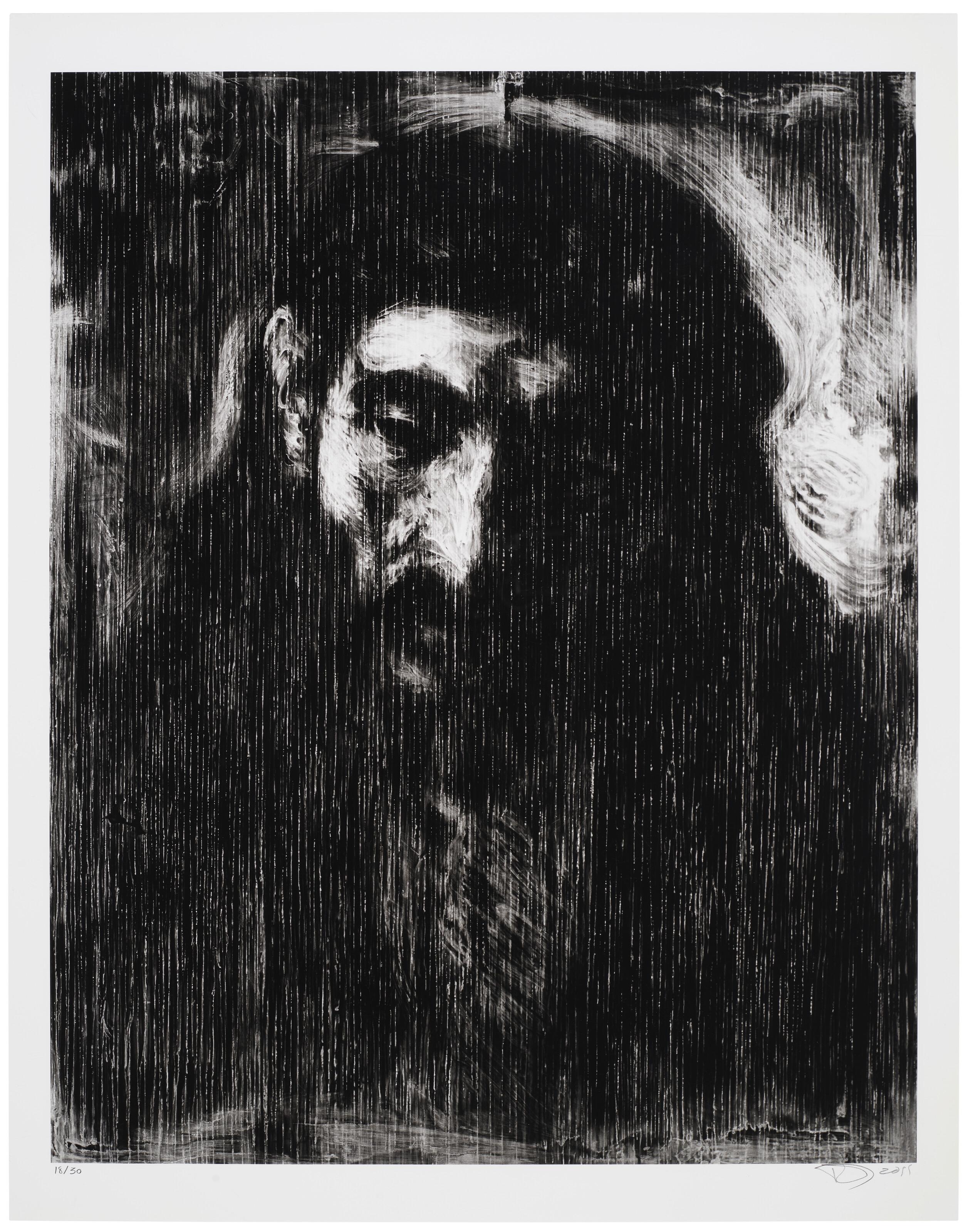 Robert Longo - Untitled (X-Ray of Head of Christ, c. 1648-1656, After Rembrandt)
