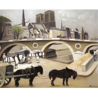 Robert Lotiron - La Seine Et Le Pont Louis-Philippe