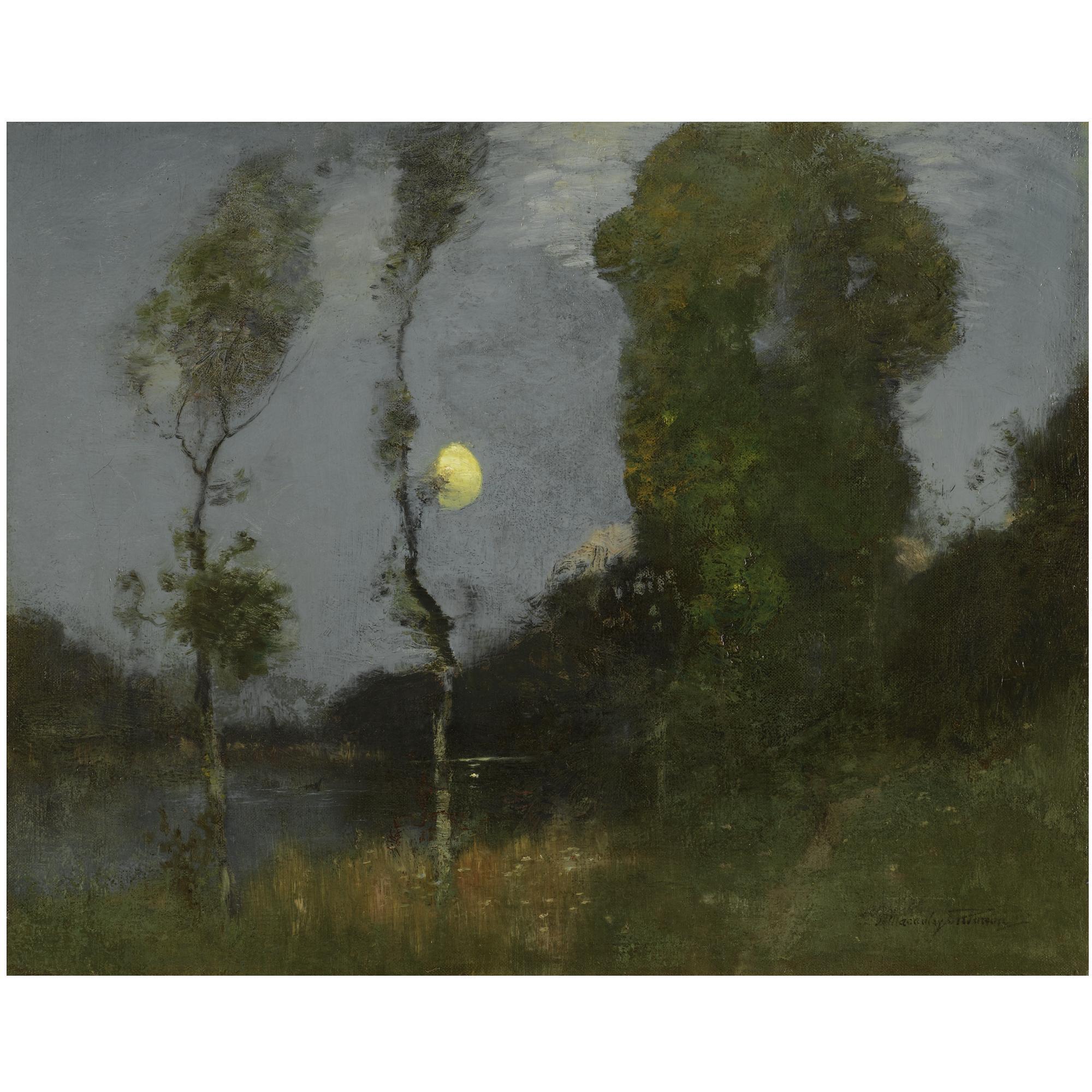 Robert Macaulay Stevenson - Moonlight Over Bardowie Loch