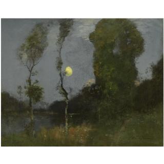 Robert Macaulay Stevenson - Moonlight Over Bardowie Loch