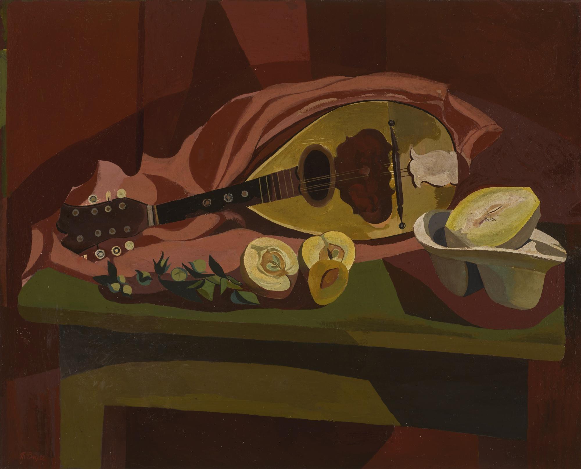 Robert Macbryde - Still Life With A Mandolin