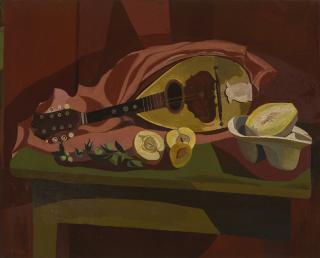 Robert Macbryde - Still Life With A Mandolin