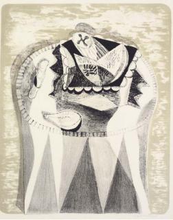 Robert Macbryde - Still Life with Fig and Water Melon