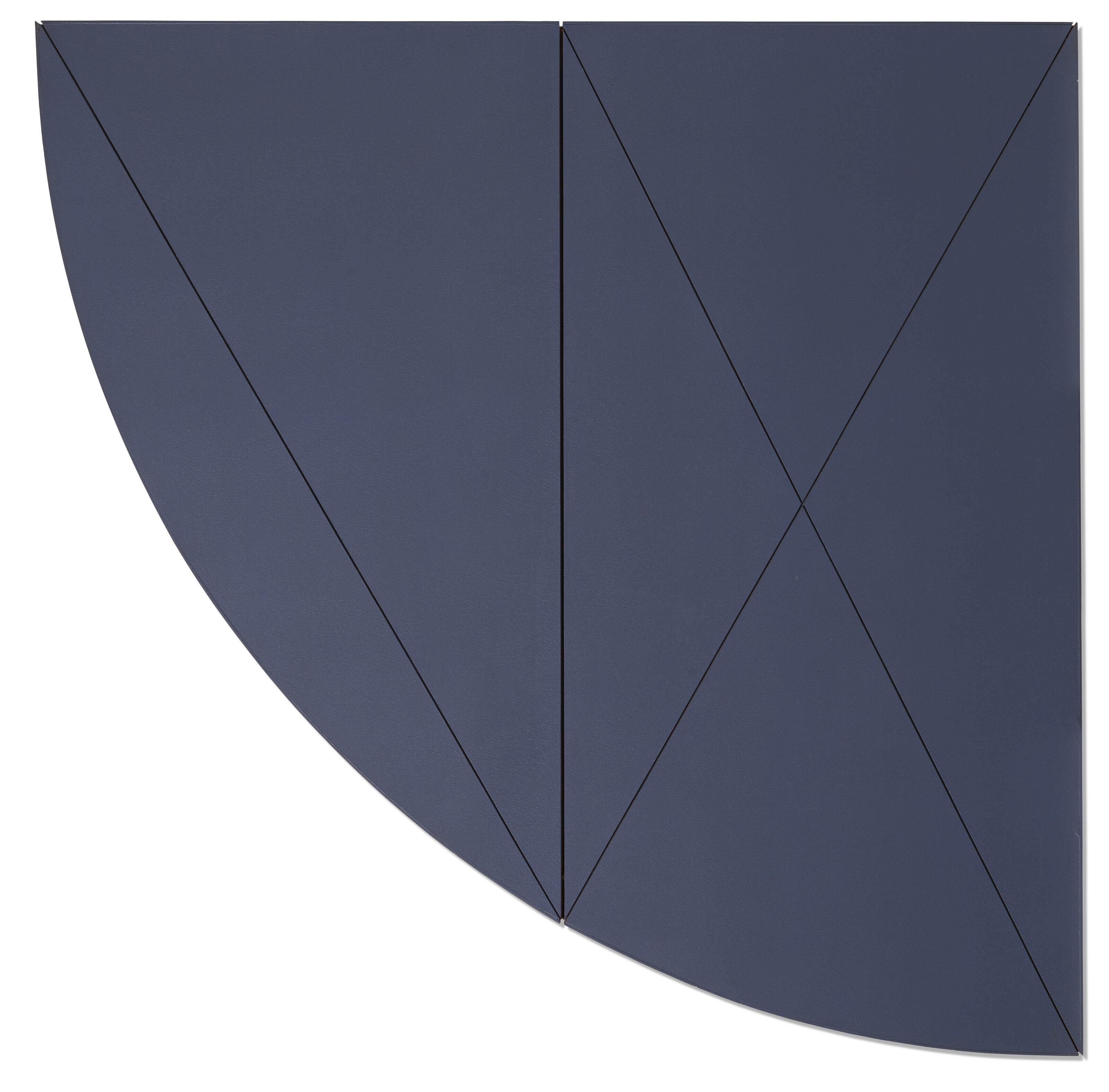 Robert Mangold - 1/4 X Series (Blue)