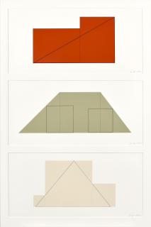 Robert Mangold - 3 prints from A Book of Silk Screen Prints: Multiple Panel Paintings 1973-1976 (3 works)