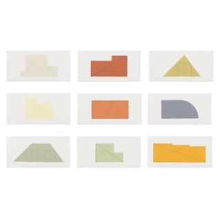 Robert Mangold - A Book of Silk Screen Prints: Multiple Panel Paintings, 1973-1976 (9 works)