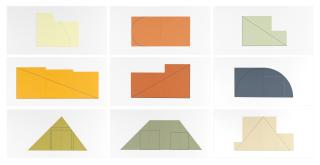 Robert Mangold - A Book of Silk Screen Prints: Multiple Panel Paintings