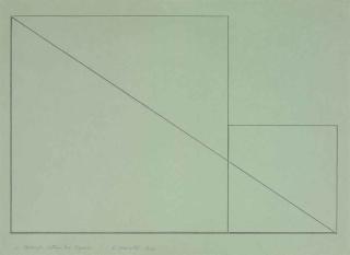 Robert Mangold - A Triangle Within Two Squares