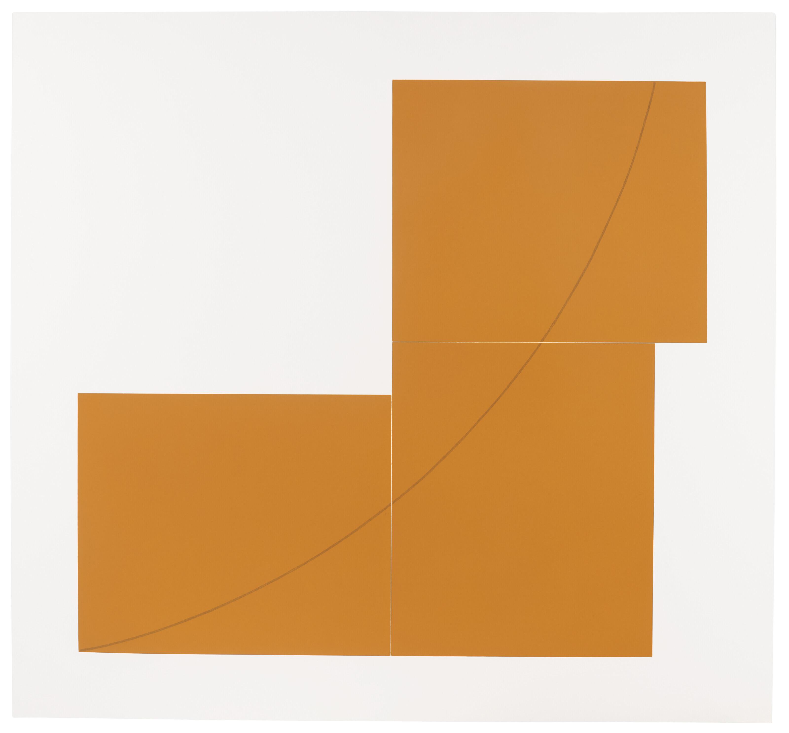 Robert Mangold - B Orange, from Three Aquatints