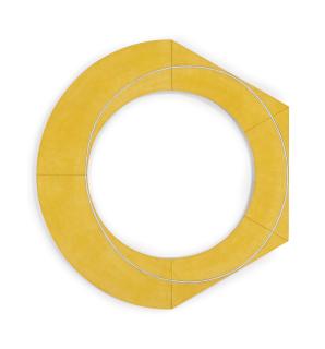 Robert Mangold - Compound Ring II Variant (White Line)