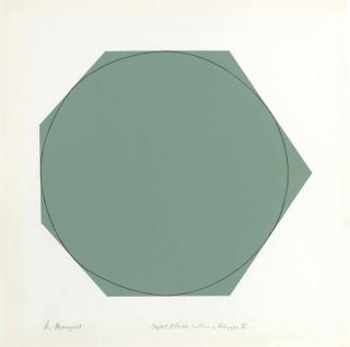 Robert Mangold - Distorted Circle Within A Polygon II