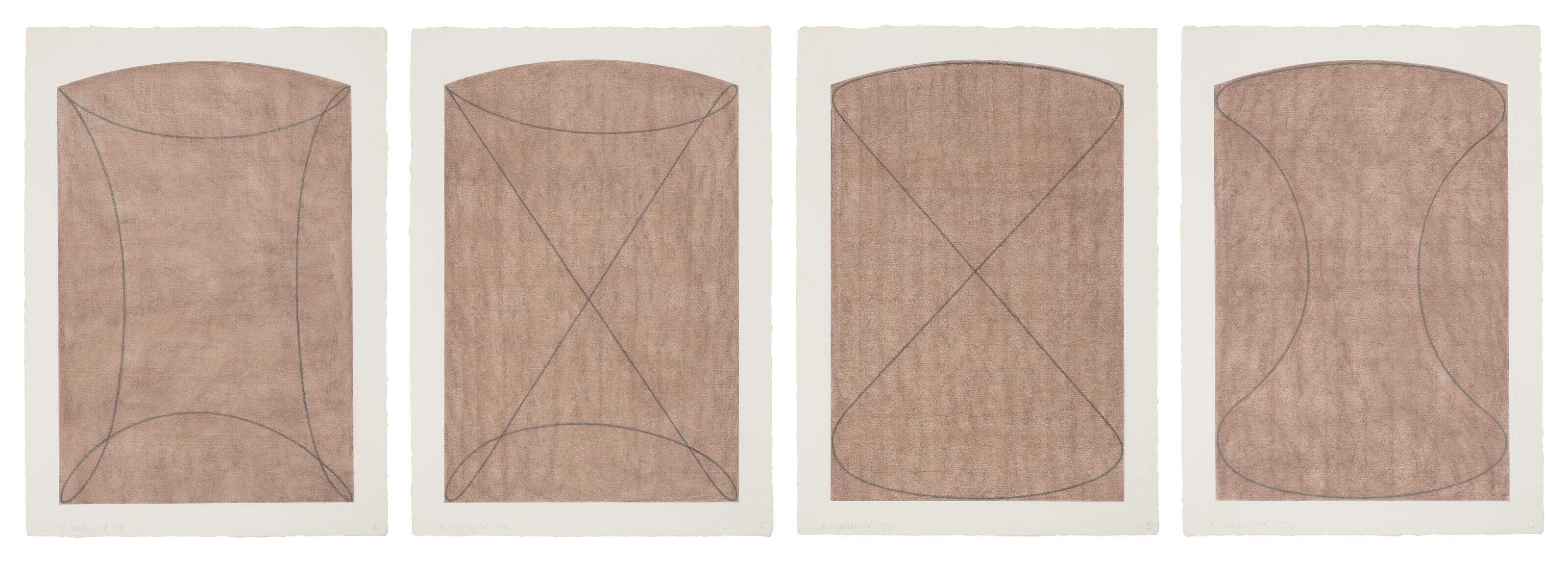 Robert Mangold - Four Figures (I, II, III, IV)