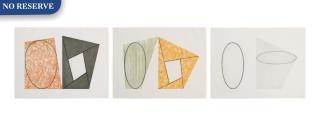 Robert Mangold - Frames and Ellipses A; Frames and Ellipses B; and Untitled for BAM II