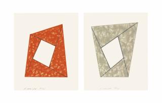 Robert Mangold - Frames: two plates