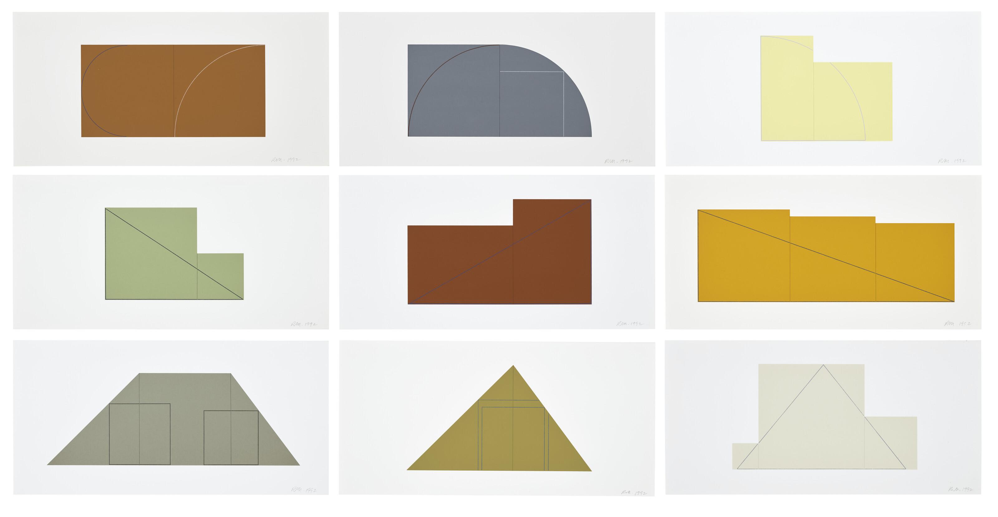 Robert Mangold - Multiple Panel Paintings 1973-1976 B