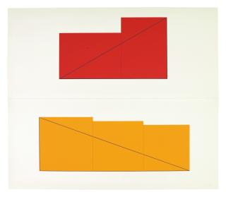 Robert Mangold - Multiple Panel Paintings 1973-1976
